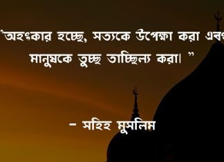 অহংকার নিয়ে উক্তি