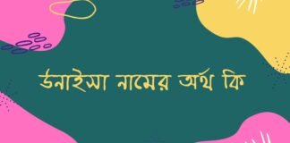 উনাইসা নামের অর্থ কি