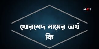 খোরশেদ নামের অর্থ কি