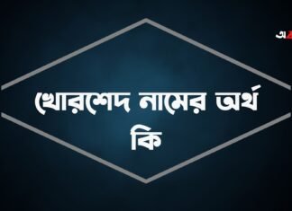খোরশেদ নামের অর্থ কি