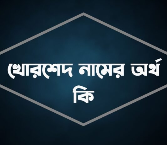 খোরশেদ নামের অর্থ কি – সাথে পূর্ণ নাম সাজেশন খোরশেদ নামের অর্থ কি