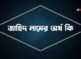 জাহিদ নামের অর্থ কি
