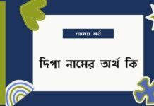 দিপা নামের অর্থ কি