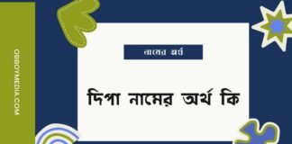 দিপা নামের অর্থ কি