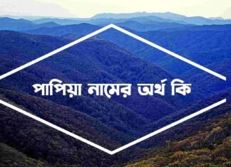 পাপিয়া নামের অর্থ কি