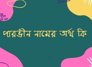 পারভীন নামের অর্থ কি parveen name ka arth
