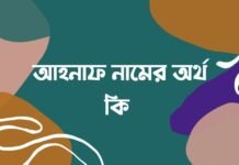 আহনাফ নামের অর্থ কি (বাংলা ও ইসলামিক অর্থ জানুন) আহনাফ নামের অর্থ কি (বাংলা ও ইসলামিক অর্থ জানুন)