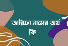 জারিফা নামের অর্থ কি - জারিফা নামের আরবি অর্থ কি