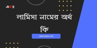 লামিসা নামের অর্থ কি