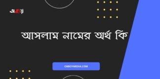 আসলাম নামের অর্থ কি (বিশেষ করে আরবি ও ইসলামিক অর্থ)
