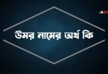 উমর নামের অর্থ কি - ইসলামিক ও আরবি অর্থ জানুন