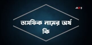তাসফিক নামের অর্থ কি (বিশেষ করে আরবি ও ইসলামিক অর্থ)