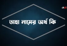 তাহা নামের অর্থ কি - এটি কি সত্যিই আরবি নাম