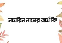 নাসরিন নামের অর্থ কি (বিশেষ করে আরবি ও ইসলামিক অর্থ)
