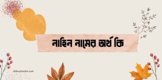 নাহিন নামের অর্থ কি (বিশেষ করে আরবি ও ইসলামিক অর্থ)