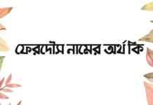 ফেরদৌস নামের অর্থ কি - এটি কি ইসলামিক নাম