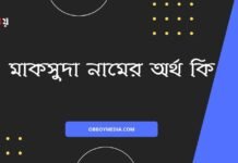 মাকসুদা নামের অর্থ কি - এটি কি সত্যিই ইসলামিক নাম