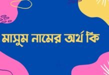 মাসুম নামের অর্থ কি - এটি কি ইসলামিক নাম