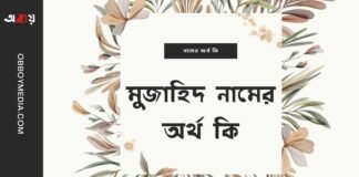 মুজাহিদ নামের অর্থ কি - এটি কি ইসলামিক নাম