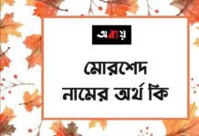মোরশেদ নামের অর্থ কি (বিশেষ করে আরবি ও ইসলামিক অর্থ) মোরশেদ নামের অর্থ কি (বিশেষ করে আরবি ও ইসলামিক অর্থ)
