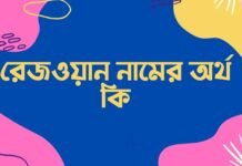 রেজওয়ান নামের অর্থ কি - এটি কি ইসলামিক নাম