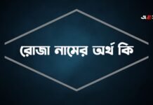 রোজা নামের অর্থ কি (আরবি ও ইসলামিক অর্থসহ) রোজা নামের অর্থ কি (আরবি ও ইসলামিক অর্থসহ)