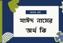 সাঈদ নামের অর্থ কি - ইসলামিক ও আরবি অর্থ সহ