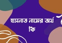 হাসনাত নামের অর্থ কি (বিশেষ করে আরবি ও ইসলামিক অর্থ)