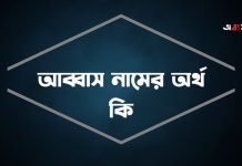 আব্বাস নামের অর্থ কি | নামটির সম্পর্কে যে কথা কেউ বলবেনা আব্বাস নামের অর্থ কি