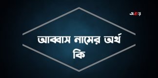 আব্বাস নামের অর্থ কি