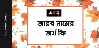 আরব নামের অর্থ কি