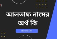আলতাফ নামের অর্থ কি
