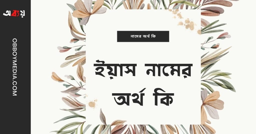 ইয়াস নামের অর্থ কি | নামটি সম্পর্কে অজানা তথ্যগুলো জানুন ইয়াস নামের অর্থ কি
