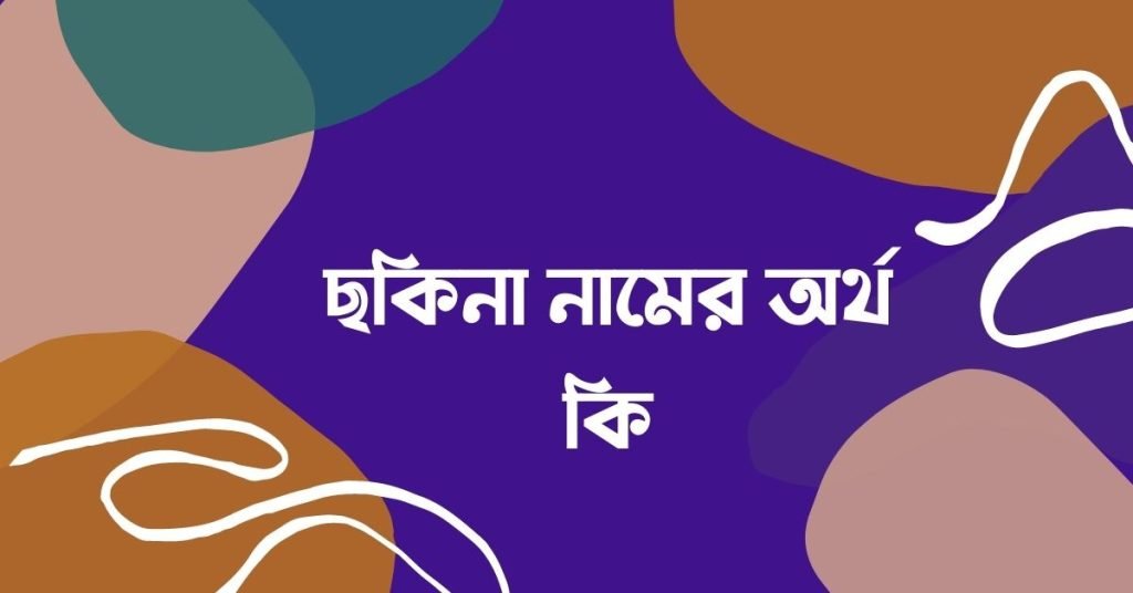 ছকিনা নামের অর্থ কি | নামটি সম্পর্কে অজানা তথ্যগুলো জানুন ছকিনা নামের অর্থ কি