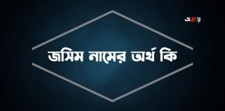 জসিম নামের অর্থ কি
