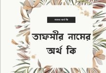 তাফসীর নামের অর্থ কি – এটি কোন ধর্মের নাম? তাফসীর নামের অর্থ কি