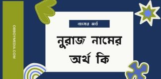 নুরাজ নামের অর্থ কি