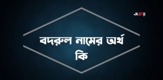 বদরুল নামের অর্থ কি