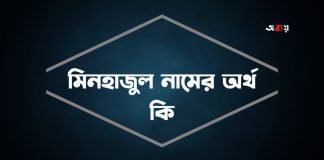 মিনহাজুল নামের অর্থ কি