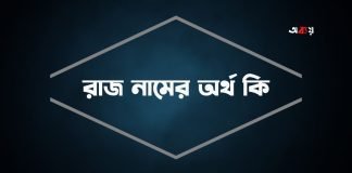 রাজ নামের অর্থ কি