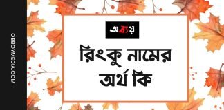 রিংকু নামের অর্থ কি