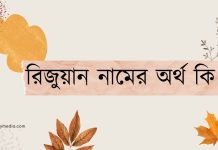 রিজুয়ান নামের অর্থ কি | কেনো রাখবেন, কেনো রাখবেননা রিজুয়ান নামের অর্থ কি