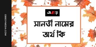 সানভী নামের অর্থ কি