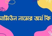 সামিউন নামের অর্থ কি