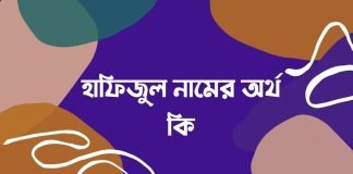 হাফিজুল নামের অর্থ কি