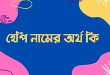 হেপি নামের অর্থ কি | নামটি সম্পর্কে অজানা তথ্যগুলো জানুন হেপি নামের অর্থ কি