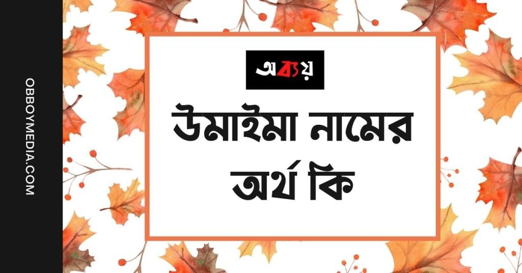 উমাইমা নামের অর্থ কি (নামটি যে কারনে রাখবেন) উমাইমা নামের অর্থ কি