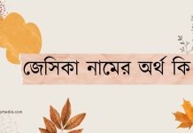 জেসিকা নামের অর্থ কি | এটি কি ইসলামিক কোনো নাম?