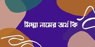 মিম্মা নামের অর্থ কি