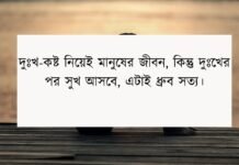 কষ্টের উক্তি - ভালবাসার ও জীবনের সব কষ্টের উক্তি
